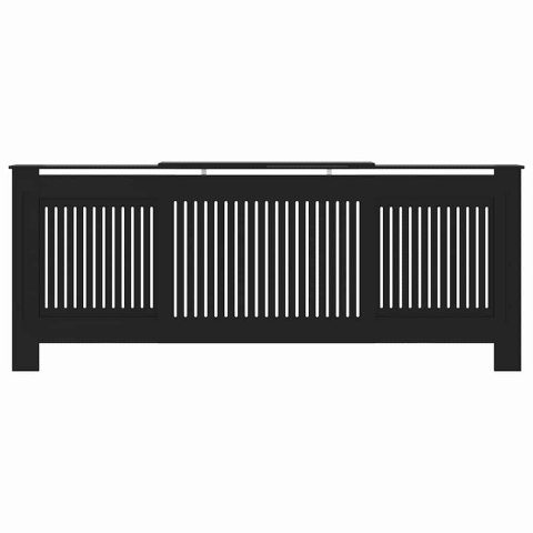 OSŁONA GRZEJNIKA KALORYFERA 2 SZT. CZARNY (142-205)X20.5X81.5CM