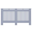 VidaXL Pokrywa Grzejnika 2 pcs Szary 152 x 19 x 81.5 cm