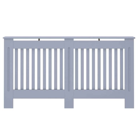 VidaXL Pokrywa Grzejnika 2 pcs Szary 152 x 19 x 81.5 cm