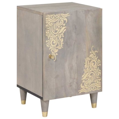 ZESTAW MEBLI ŁAZIENKOWYCH Z LUSTREM 4 PCS SZARY 62X33X58CM