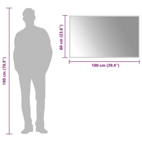 LUSTRO ŁAZIENKOWE Z LED 100X60CM