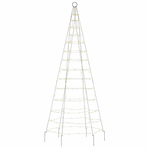 CHOINKA LED NA MASZCIE 200 LED CIEPŁA BIEL 180CM