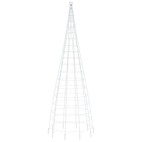 CHOINKA LED NA MASZCIE 550 LED ZIMNA BIEL 300CM