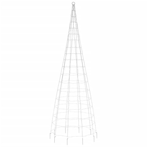 CHOINKA LED NA MASZCIE 550 LED ZIMNA BIEL 300CM