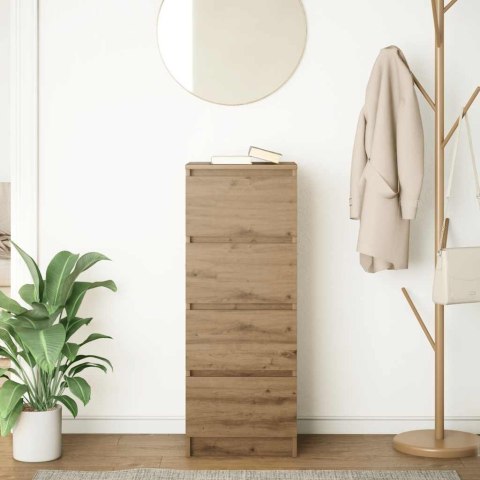 KOMODA ARTISAN DĄB 37,5X35X99CM DREWNO KLEJONE