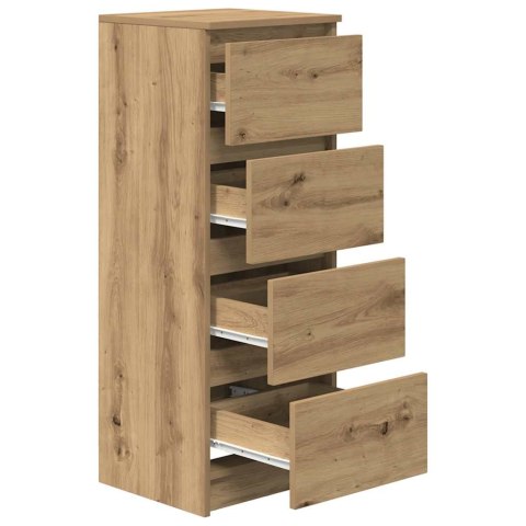 KOMODA ARTISAN DĄB 37,5X35X99CM DREWNO KLEJONE