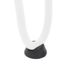 NOGI DO STOLIKA KAWOWEGO W KSZTAŁCIE SPINKI DO WŁOSÓW 4 SZT. BIAŁE 20CM STAL LITE