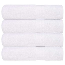 RĘCZNIKI DO RĄK 4 SZT. BIAŁE 50X100CM BAWEŁNA 100%