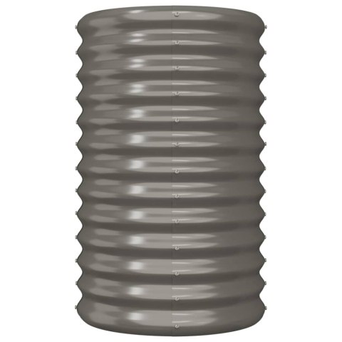 DONICA OGRODOWA STAL OCYNKOWANA 40X40X68CM SZARA