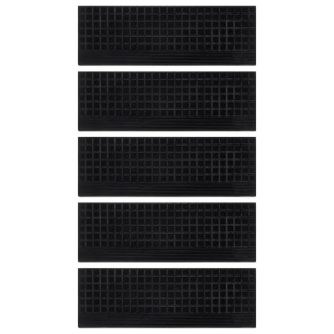 NAKŁADKI NA SCHODY 5 SZT. 25X75CM GUMOWE