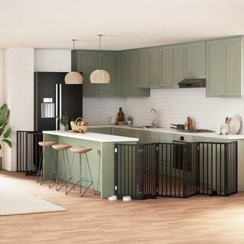 SKŁADANA BARIERKA ZABEZPIECZAJĄCA SCHODY DRZWI BRAMKA OCHRONA DLA PSA 600CM