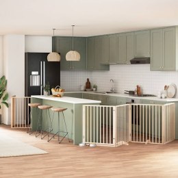 SKŁADANA BARIERKA ZABEZPIECZAJĄCA SCHODY DRZWI BRAMKA OCHRONA DLA PSA 640CM