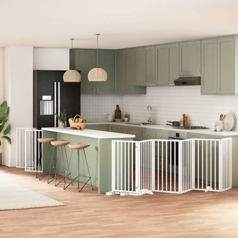 SKŁADANA BARIERKA ZABEZPIECZAJĄCA SCHODY DRZWI BRAMKA OCHRONA DLA PSA 450CM