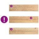STOPNIE SCHODOWE 20 SZT. SUROWE 110X25X2CM LITE DREWNO DĘBOWE