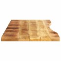 BLAT BIURKA Z WYCIĘCIEM 160X50X2,5CM SUROWE DREWNO MANGO