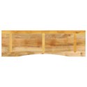 BLAT BIURKA Z WYCIĘCIEM 160X50X2,5CM SUROWE DREWNO MANGO