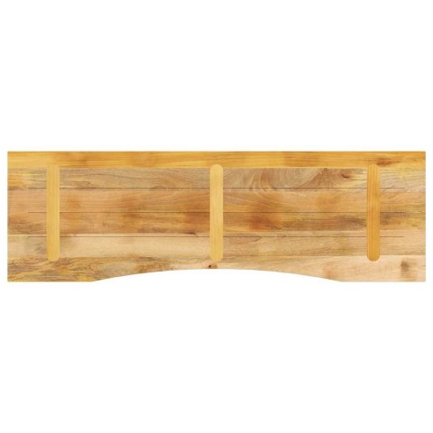 BLAT BIURKA Z WYCIĘCIEM 160X50X2,5CM SUROWE DREWNO MANGO