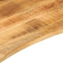 BLAT BIURKA Z WYCIĘCIEM 160X50X2,5CM SUROWE DREWNO MANGO