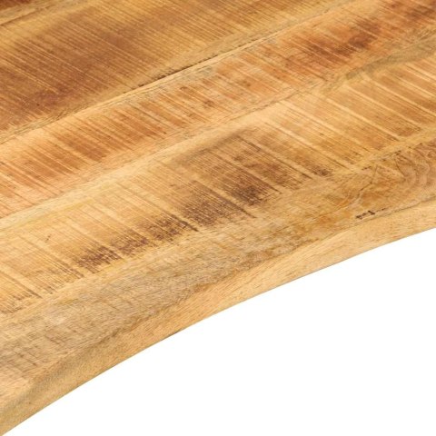 BLAT BIURKA Z WYCIĘCIEM 160X50X2,5CM SUROWE DREWNO MANGO