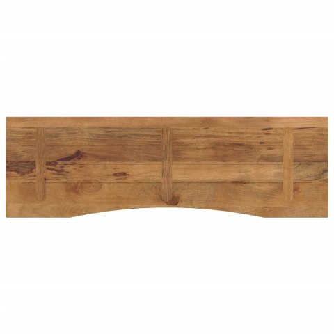 BLAT BIURKA Z WYCIĘCIEM 160X50X2,5CM SUROWE DREWNO MANGO