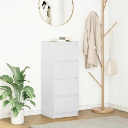 KOMODA BIAŁA 37,5X35X99CM DREWNO KLEJONE