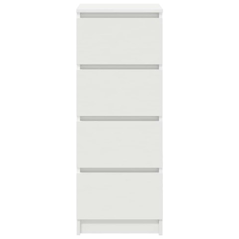 KOMODA BIAŁA 37,5X35X99CM DREWNO KLEJONE