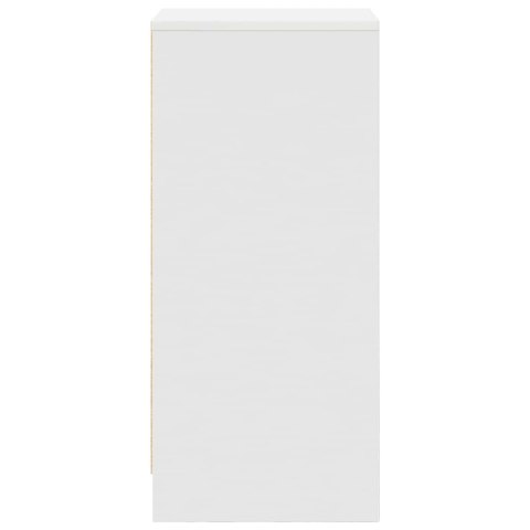 KOMODA BIAŁA 37,5X35X99CM DREWNO KLEJONE