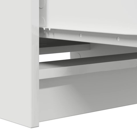 KOMODA BIAŁA 37,5X35X99CM DREWNO KLEJONE