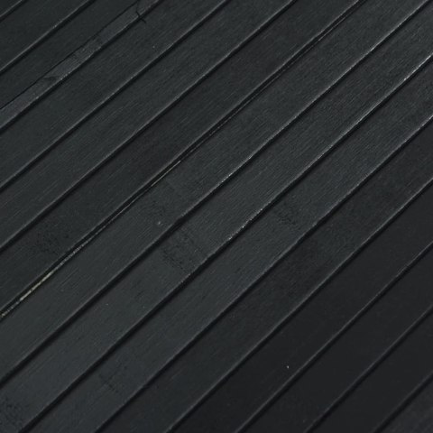 PARAWAN POKOJOWY PRZEGRODA ŚCIANKA DEKORACYJNA CZARNY 165X600CM BAMBUSOWY