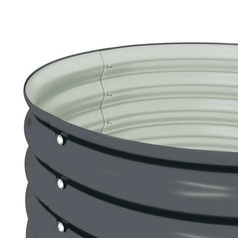 PODWYŻSZONA DONICA Z GALWANIZOWANEJ STALI 80X80X44CM SZARA