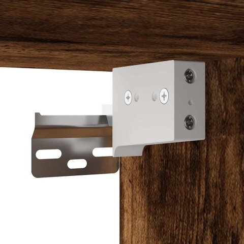 SZAFKA ŁAZIENKOWA Z LUSTREM PRZYDYMIONY DĄB 65X20X60CM