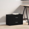 SZAFKA Z 2 SZUFLADAMI CZARNE 60X31X40CM