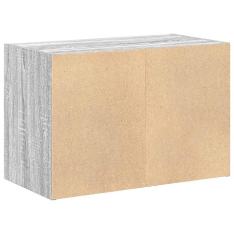 SZAFKA Z 2 SZUFLADAMI SZARY DĄB SONOMA 60X31X40CM