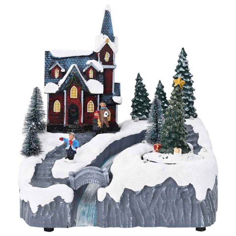 WIOSKA BOŻONARODZENIOWA WIELOKOLOROWE 20.5X 17X 21CM