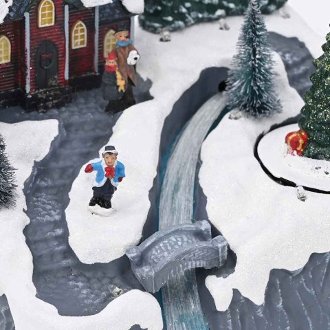 WIOSKA BOŻONARODZENIOWA WIELOKOLOROWE 20.5X 17X 21CM