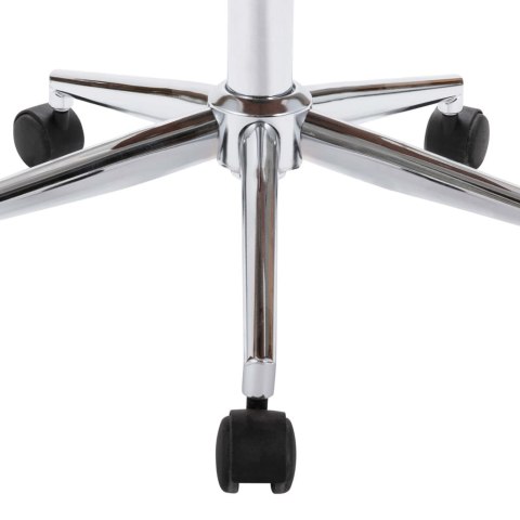 OBROTOWE KRZESŁA STOŁOWE 2 SZT. BIAŁE SZTUCZNA SKÓRA