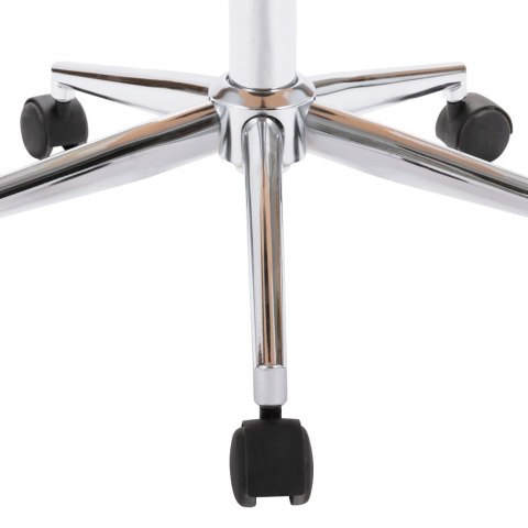 OBROTOWE KRZESŁA STOŁOWE 2 SZT. KREMOWE SZTUCZNA SKÓRA