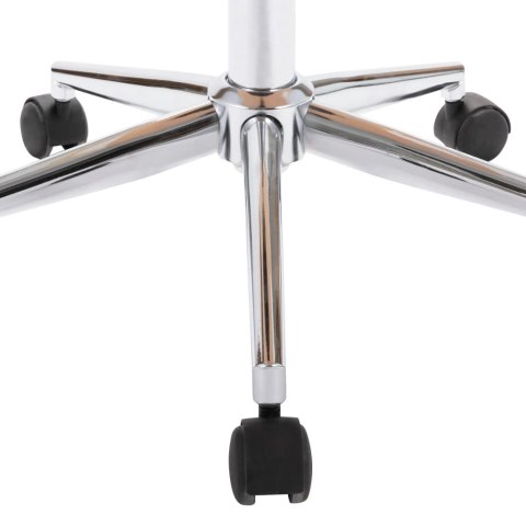 OBROTOWE KRZESŁO STOŁOWE KREMOWE GIĘTE DREWNO I EKOSKÓRA