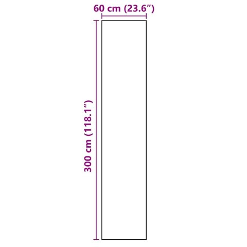 MATA KUCHENNA KWIATOWY CZARNY 300X60CM AKSAMIT