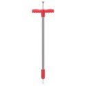 VidaXL Urządzenie do wyrywania chwastów, czerwono-szare, 93,5 cm, stal