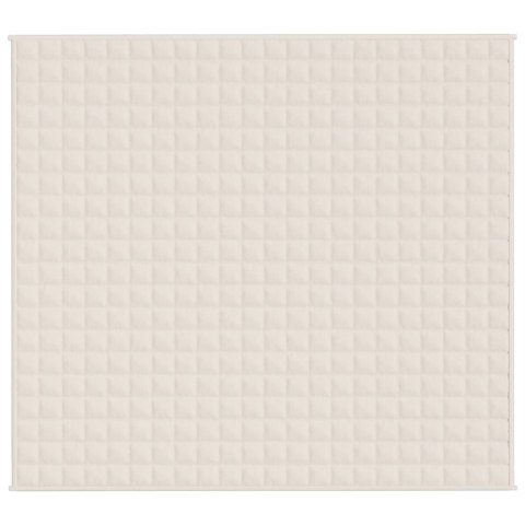 KOC OBCIĄŻENIOWY KREMOWY 200X230CM 9KG TKANINA