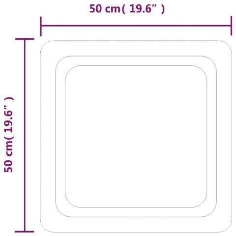 LUSTRO ŁAZIENKOWE Z LED 50X50CM