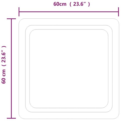 LUSTRO ŁAZIENKOWE Z LED 60X60CM