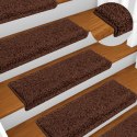 MATY NA SCHODY 10 SZT. 65X21X4CM BRĄZOWE PROSTOKĄTNE KRAWĘDZIE