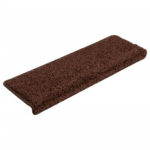 MATY NA SCHODY 10 SZT. 65X21X4CM BRĄZOWE PROSTOKĄTNE KRAWĘDZIE