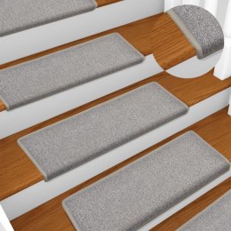MATY NA SCHODY 15 SZT. 65X21X4CM JASNOSZARY PROSTOKĄTNY BRZEG
