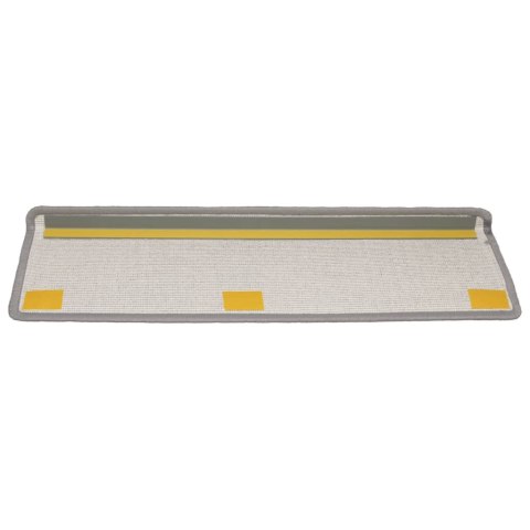 MATY NA SCHODY 15 SZT. 65X21X4CM JASNOSZARY PROSTOKĄTNY BRZEG