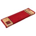 SAMOPRZYLEPNE NAKŁADKI NA SCHODY 5 SZT. 65X21X4CM CZERWONE