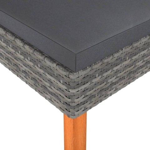 PODNÓŻEK POLIRATTAN I DREWNO EUKALIPTUSOWE