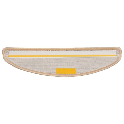 MATY NA SCHODY 20 SZT. 56X17X3CM KREMOWE PÓŁOKRĄGŁE